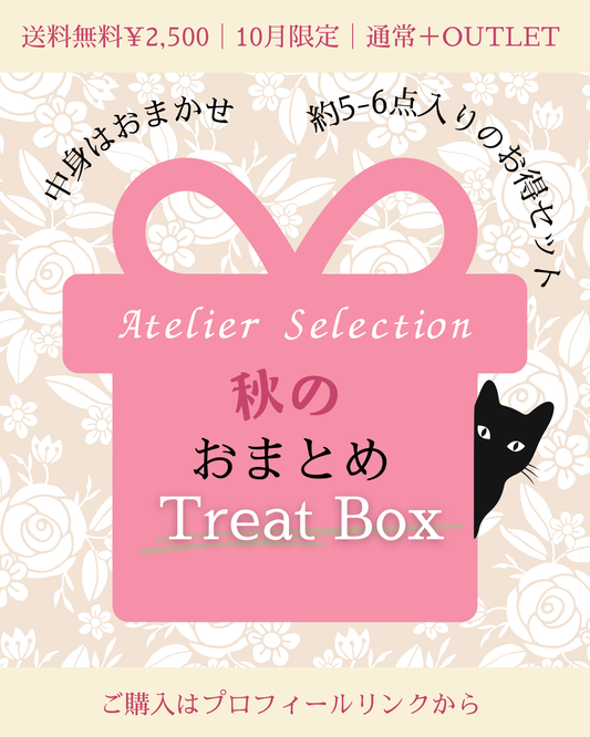秋のおまとめ Treat Box｜通常＆OUTLET 5-6点｜送料無料［¥2,500］